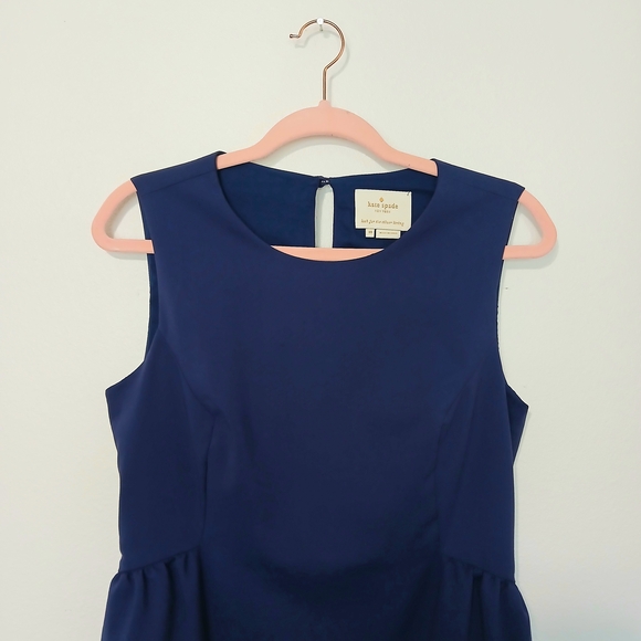 Kate Spade Navy Blue Sleeveless Dress - Picture 6 of 7